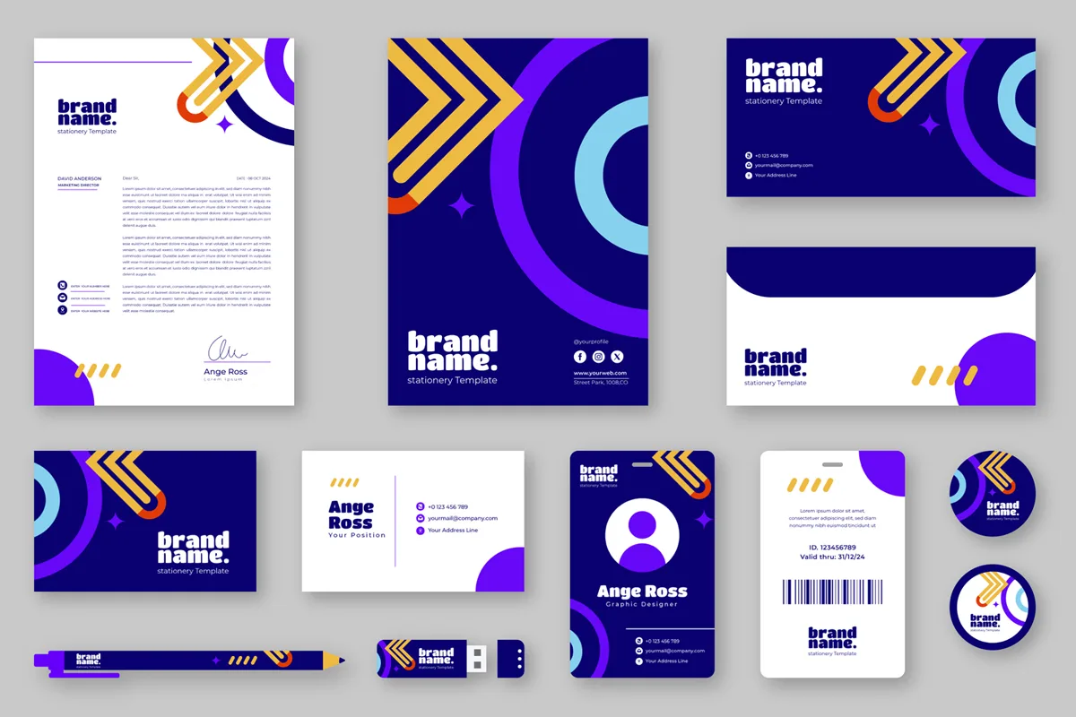 Brand design services covering logo, colour and typography systems