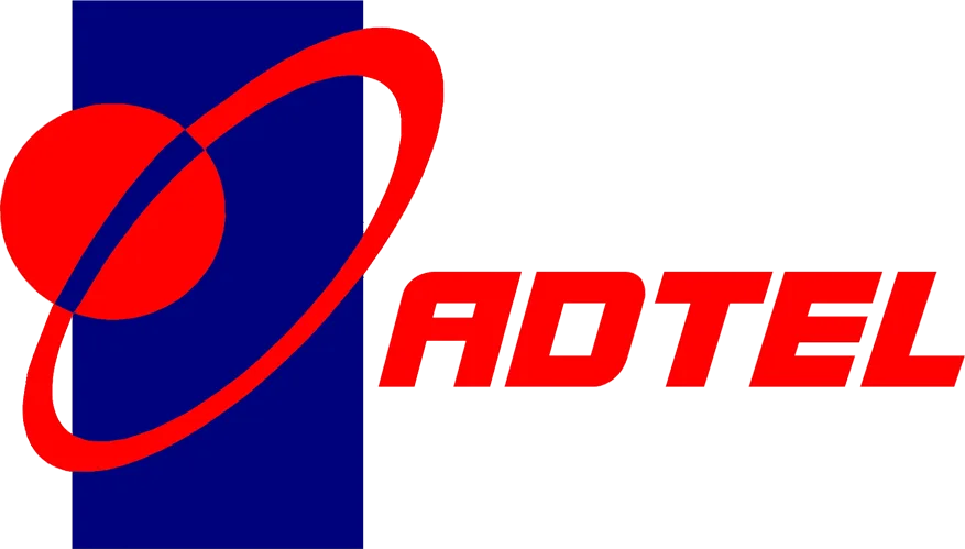 Adtel Inc. logo, first Cognitech Digital Studio client